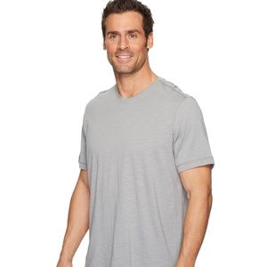 Tommy Bahama: Portside Palms V-neck Tee, Grey Sz:L